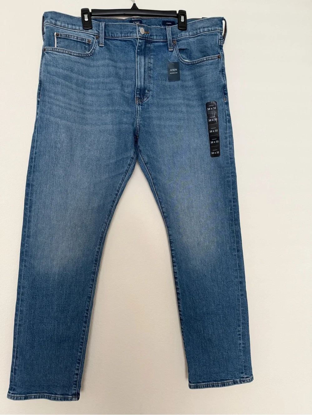 J CREW Men's Blue Jeans - Comfortable Straight Fit